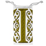 Gold Scroll Design Ornate Ornament Jewelry Bag
