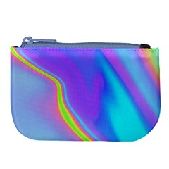 Aurora Color Rainbow Space Blue Sky Purple Yellow Large Coin Purse by Mariart