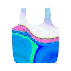 Aurora Color Rainbow Space Blue Sky Purple Yellow Green Full Print Recycle Bags (m)  by Mariart