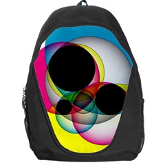 Apollonius Color Multi Circle Polkadot Backpack Bag by Mariart