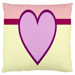 Cute Gender Gendercute Flags Love Heart Line Valentine Large Cushion Case (one Side) by Mariart