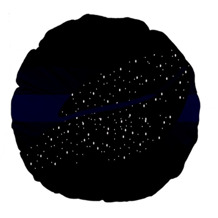 Contigender Flags Star Polka Space Blue Sky Black Brown Large 18  Premium Flano Round Cushions