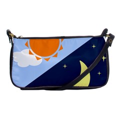 Day Night Moon Stars Cloud Stars Shoulder Clutch Bags by Mariart