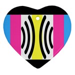 Echogender Flags Dahsfiq Echo Gender Heart Ornament (Two Sides)
