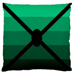Fascigender Flags Line Green Black Hole Polka Standard Flano Cushion Case (one Side) by Mariart