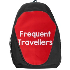 Frequent Travellers Red Backpack Bag by Mariart