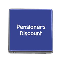 Pensioners Discount Sale Blue Memory Card Reader (square)