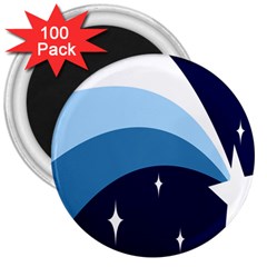 Star Gender Flags 3  Magnets (100 Pack) by Mariart