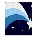 Star Gender Flags Shower Curtain 60  x 72  (Medium)  60 x72  Curtain