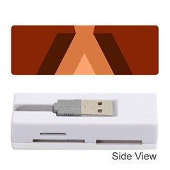 Volcano Lava Gender Magma Flags Line Brown Memory Card Reader (stick)  by Mariart