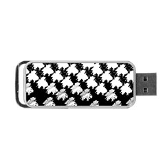 Transforming Escher Tessellations Full Page Dragon Black Animals Portable Usb Flash (two Sides) by Mariart