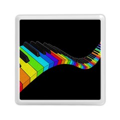 Rainbow Piano  Memory Card Reader (square)  by Valentinaart