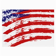 American Flag Large Glasses Cloth (2-side) by Valentinaart