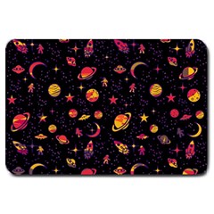 Space Pattern Large Doormat  by ValentinaDesign