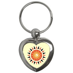 Yin Yang Sunshine Key Chains (heart)  by linceazul