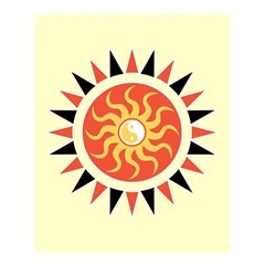 Yin Yang Sunshine Shower Curtain 60  X 72  (medium)  by linceazul