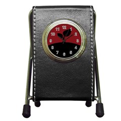 Plant Last Plant Red Nature Last Pen Holder Desk Clocks