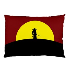 Samurai Warrior Japanese Sword Pillow Case (two Sides) by Nexatart