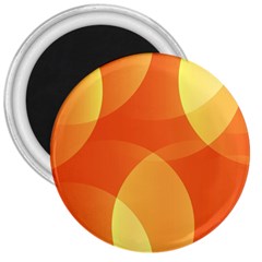 Abstract Orange Yellow Red Color 3  Magnets by Nexatart