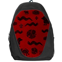 Aztecs Pattern Backpack Bag by ValentinaDesign