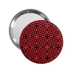 Abstract Background Red Black 2.25  Handbag Mirrors Front
