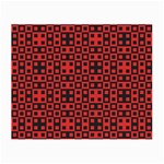 Abstract Background Red Black Small Glasses Cloth