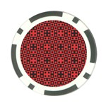Abstract Background Red Black Poker Chip Card Guard