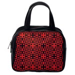Abstract Background Red Black Classic Handbags (One Side)