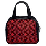 Abstract Background Red Black Classic Handbags (2 Sides)