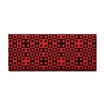 Abstract Background Red Black Cosmetic Storage Cases