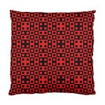 Abstract Background Red Black Standard Cushion Case (Two Sides)