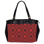 Abstract Background Red Black Office Handbags (2 Sides) 