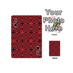 Abstract Background Red Black Playing Cards 54 (Mini)  Front - Spade4