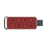 Abstract Background Red Black Portable USB Flash (One Side)