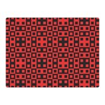Abstract Background Red Black Double Sided Flano Blanket (Mini)  35 x27  Blanket Back