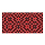Abstract Background Red Black Satin Shawl