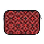 Abstract Background Red Black Apple MacBook Pro 17  Zipper Case