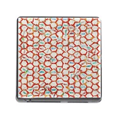 Honeycomb Pattern             Memory Card Reader (square) by LalyLauraFLM