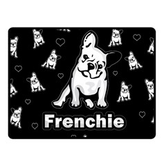Frenchie Fleece Blanket (small) by Valentinaart