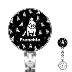 Frenchie Stainless Steel Nurses Watch by Valentinaart