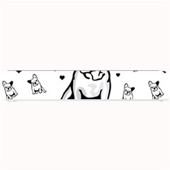 French Bulldog Small Bar Mats by Valentinaart