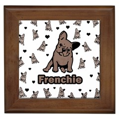 French Bulldog Framed Tiles by Valentinaart