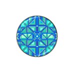 Grid Geometric Pattern Colorful Hat Clip Ball Marker