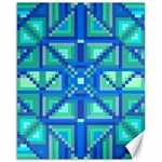 Grid Geometric Pattern Colorful Canvas 16  x 20  