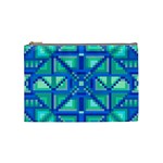 Grid Geometric Pattern Colorful Cosmetic Bag (Medium) 