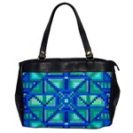 Grid Geometric Pattern Colorful Office Handbags