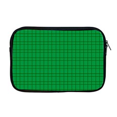 Pattern Green Background Lines Apple Macbook Pro 17  Zipper Case by Nexatart