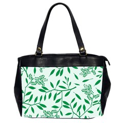 Leaves Foliage Green Wallpaper Office Handbags (2 Sides)  by Nexatart