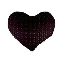 Pattern Background Star Standard 16  Premium Heart Shape Cushions by Nexatart