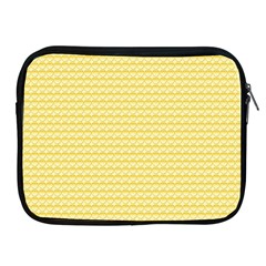 Pattern Yellow Heart Heart Pattern Apple Ipad 2/3/4 Zipper Cases by Nexatart